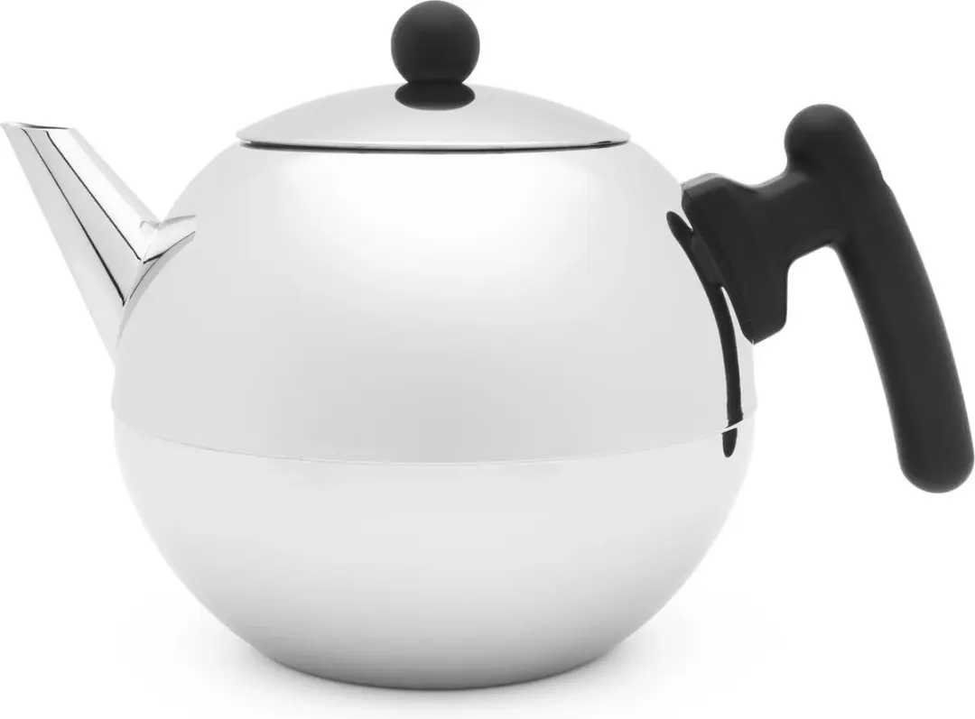 Bredemeijer Theepot Bella Ronde 1,2L - Dubbelwandig - Zwart