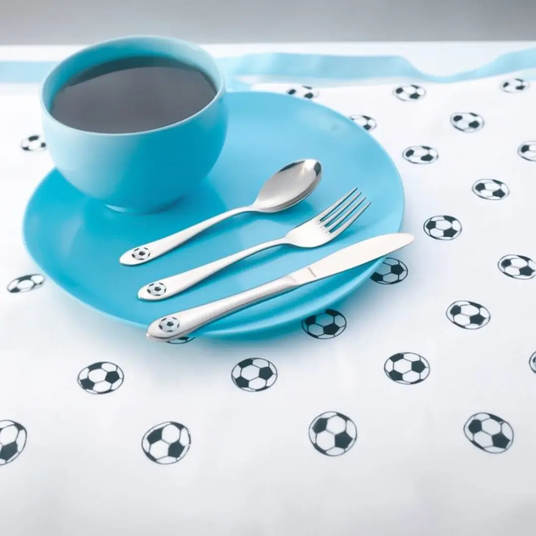 Amefa Footie Kinderbestekset 3-delig 4 Stuks - Zilver