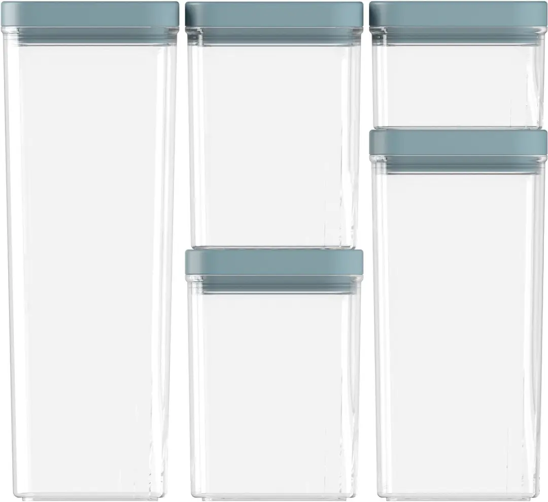 Curver Kara Voorraadbussen Set 0,5L + 2x1,2L + 1,8L + 2,4L
