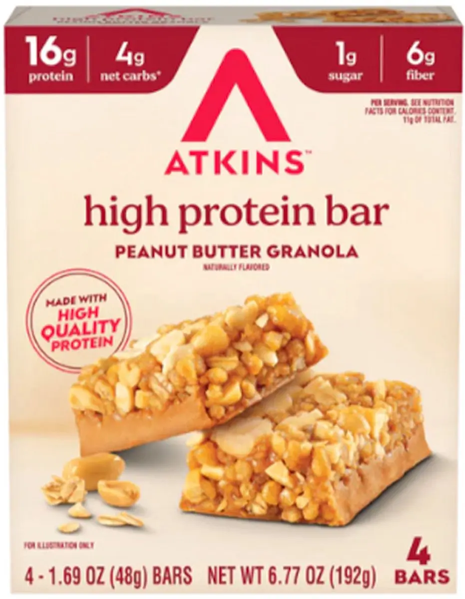 Atkins High Protein Bar Peanut Butter 4x48g