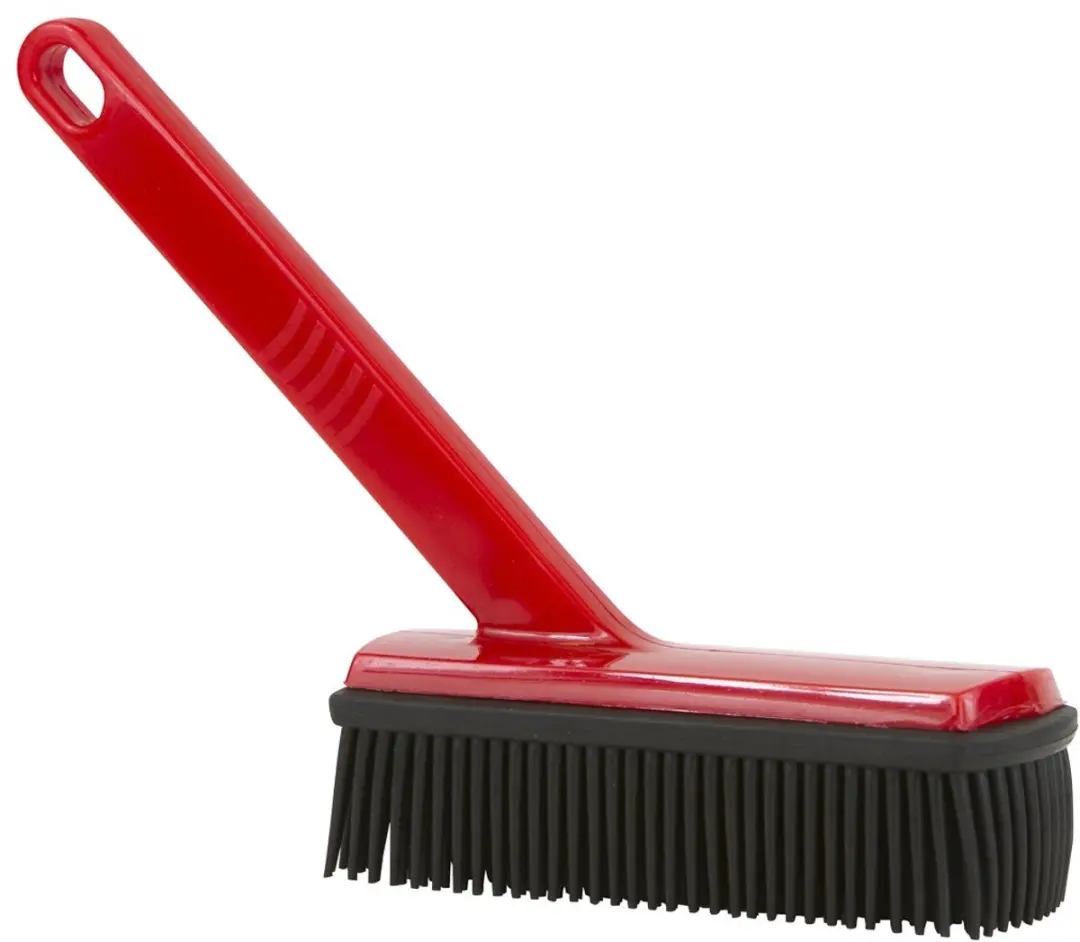 Rubberborstel met greep 15x5cm