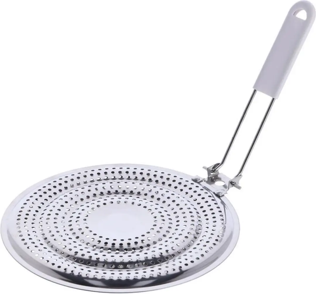 Metaltex Gaspitverkleiner 21cm - Vlamverdeler - Zilver