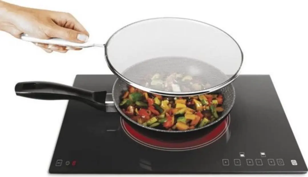 Metaltex Antispatdeksel 206133 - 33cm - Wit