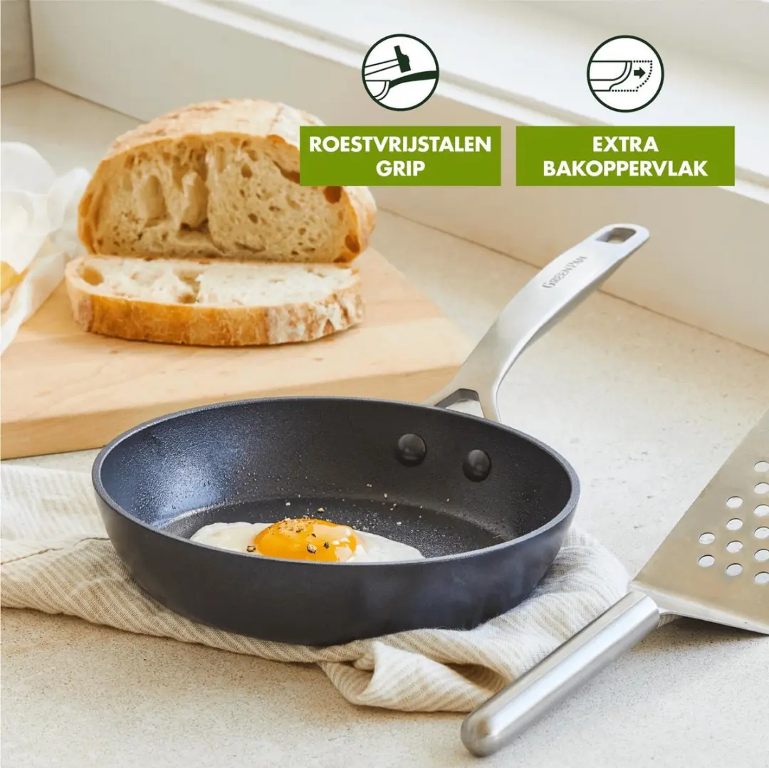 GreenPan Copenhagen Braadpan 20cm - Zwart - afbeelding 6 van 6