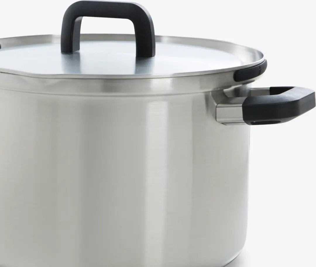 BK Flow Cool Pannenset 4-delig B9920.004 - 16/18/20cm Inductie - RVS - Zilver