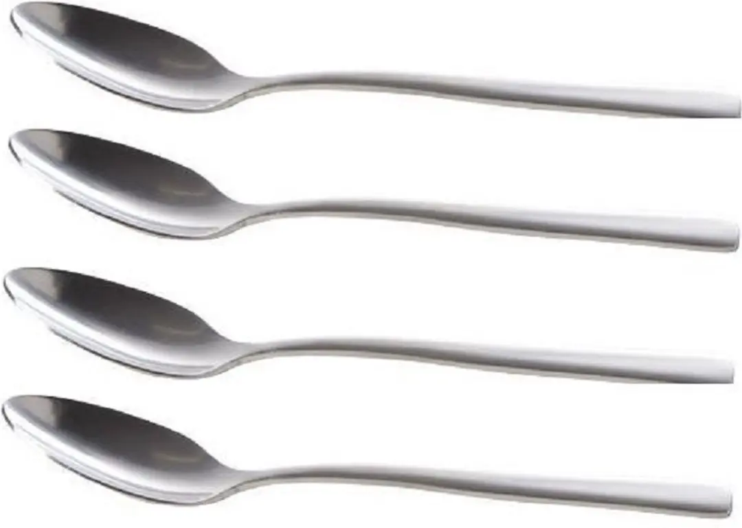 Amefa Koffielepels Ventura - 4 Stuks - Zilver