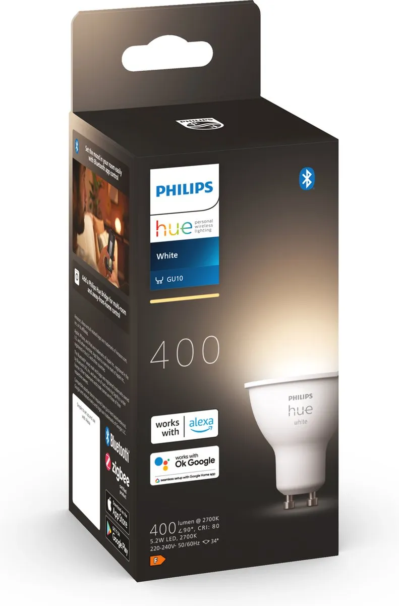 Philips Hue Nightingale Wandlamp Up & Down - Roestvrij Staal