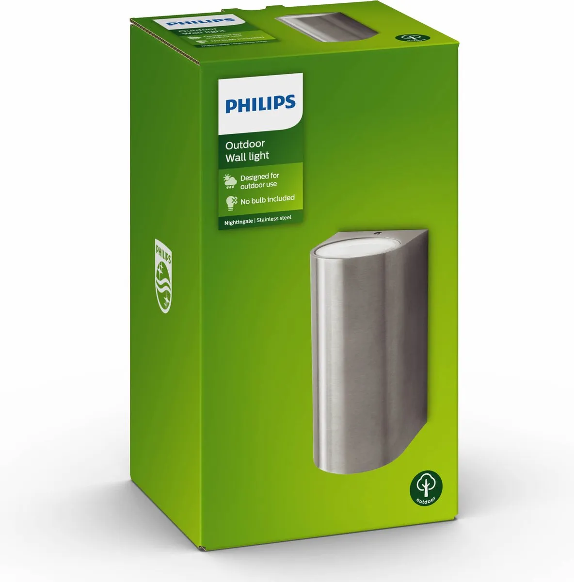 Philips Hue Nightingale Wandlamp Up & Down - Roestvrij Staal