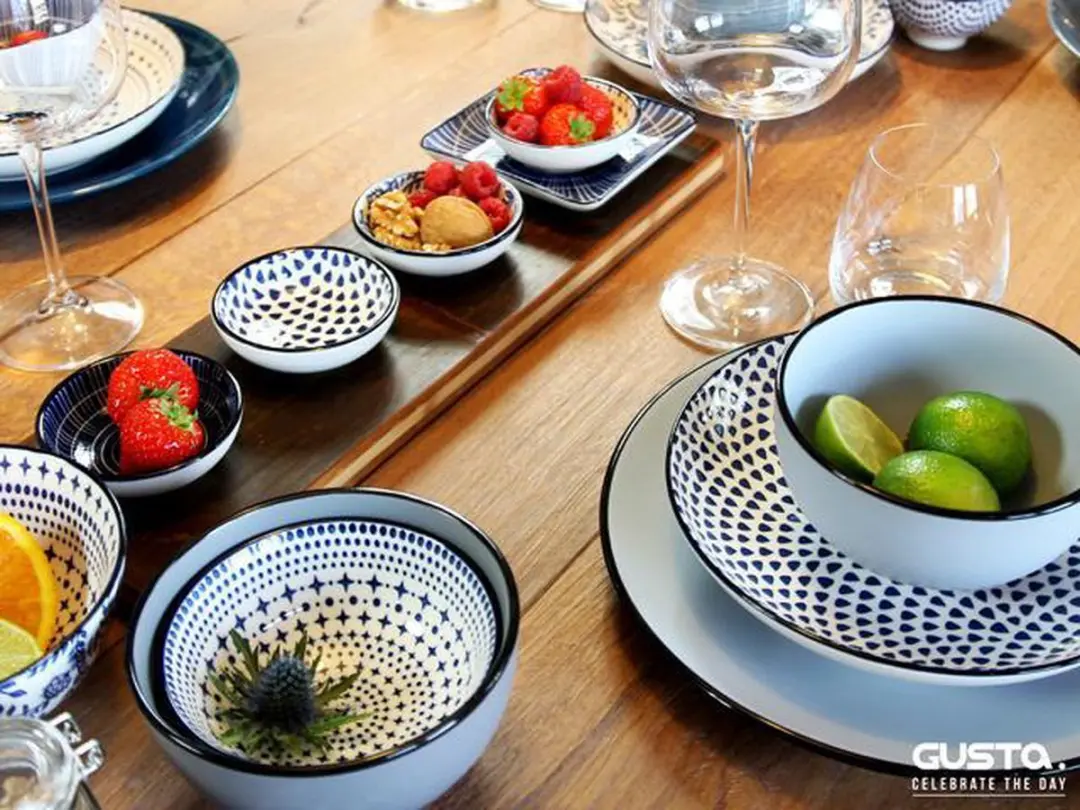 Gusta Sun Dinerbord 26,5cm Blauw/Wit - 02263600