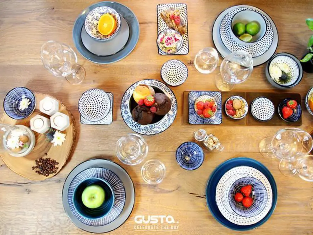 Gusta Sun Dinerbord 26,5cm Blauw/Wit - 02263600