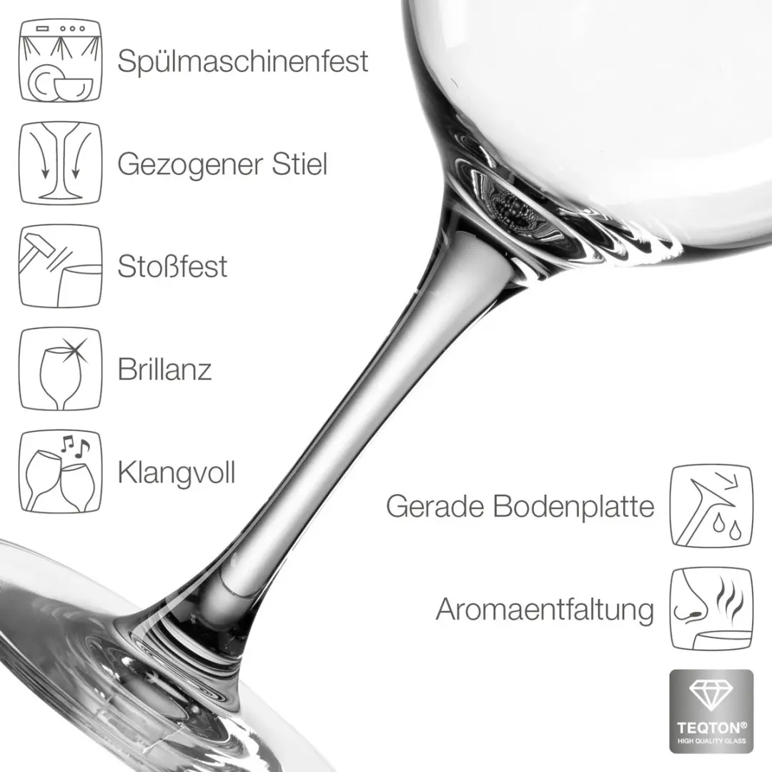 Leonardo Ciao+ Rode Wijnglas 610ml - Set van 6