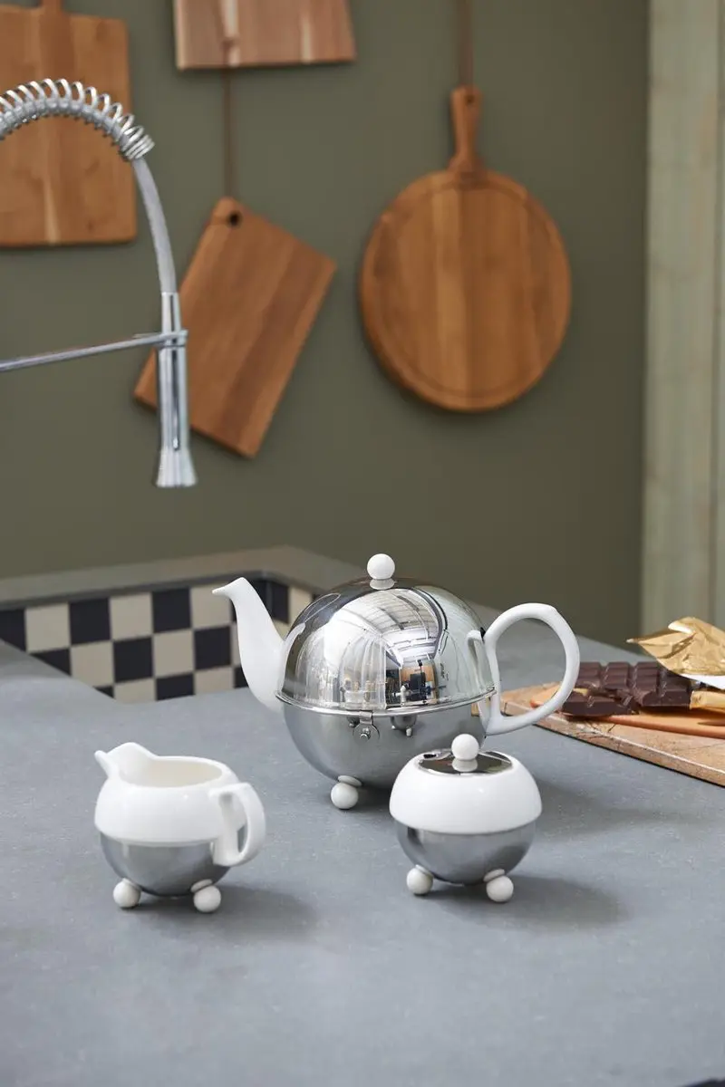 Bredemeijer Cosy Theepot Dubbelwandig 1,3L - Wit - afbeelding 6 van 6