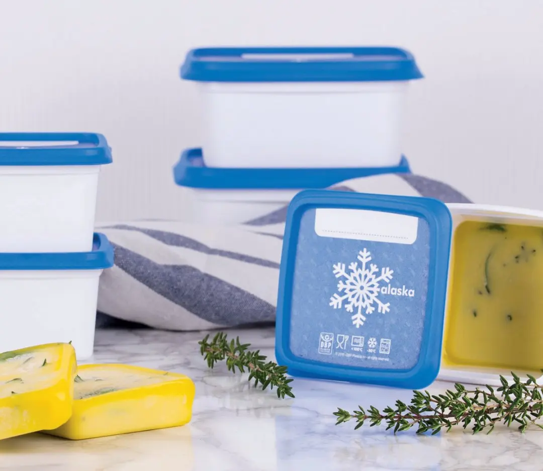 Amuse Alaska Diepvriesdozen Set 9-delig - 3x500/750/1200ml - Wit/Blauw