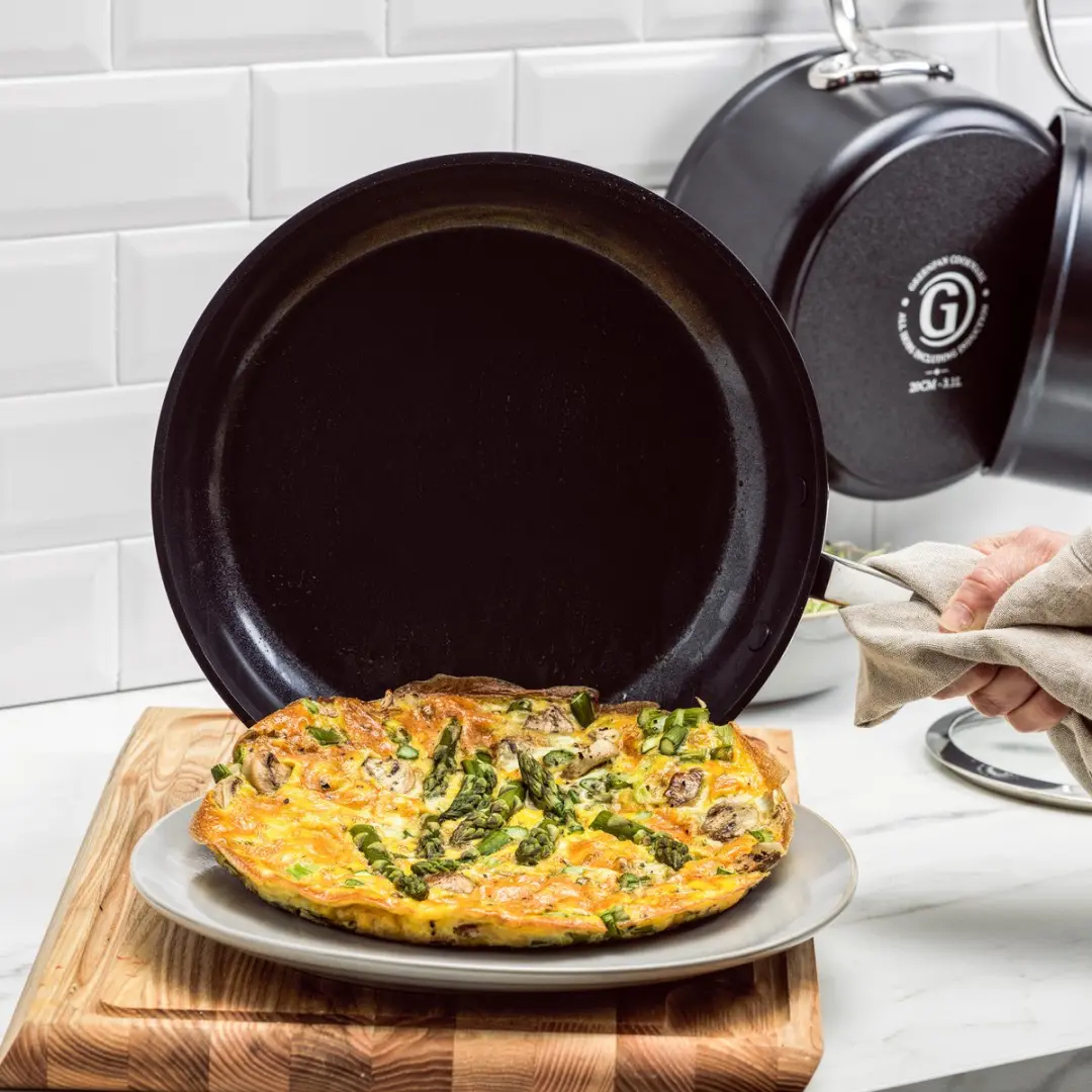 GreenPan Barcelona Pro CC005335-001 Koekenpannenset 20cm & 28cm - 2 Stuks - Zilver