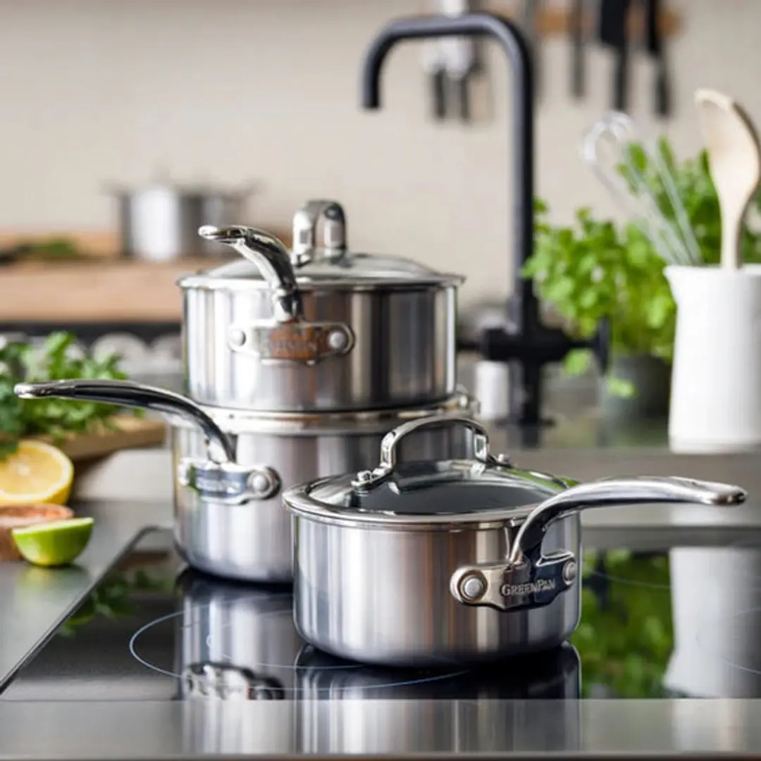 GreenPan Première CC003822-001 Sauspannenset 6-delig - Zilver - afbeelding 6 van 6
