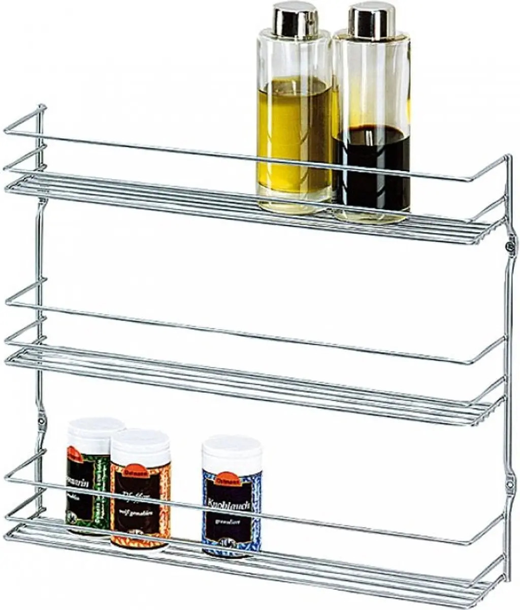 Metaltex Pepito 3 Kruidenrek MT-06364633 - 3 Etages - Zilvergrijs