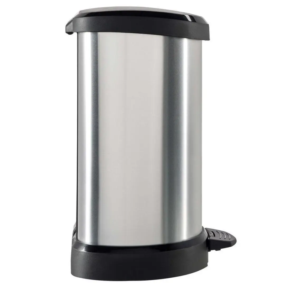 Curver Decobin Pedal 20L - 58cm - Zilver