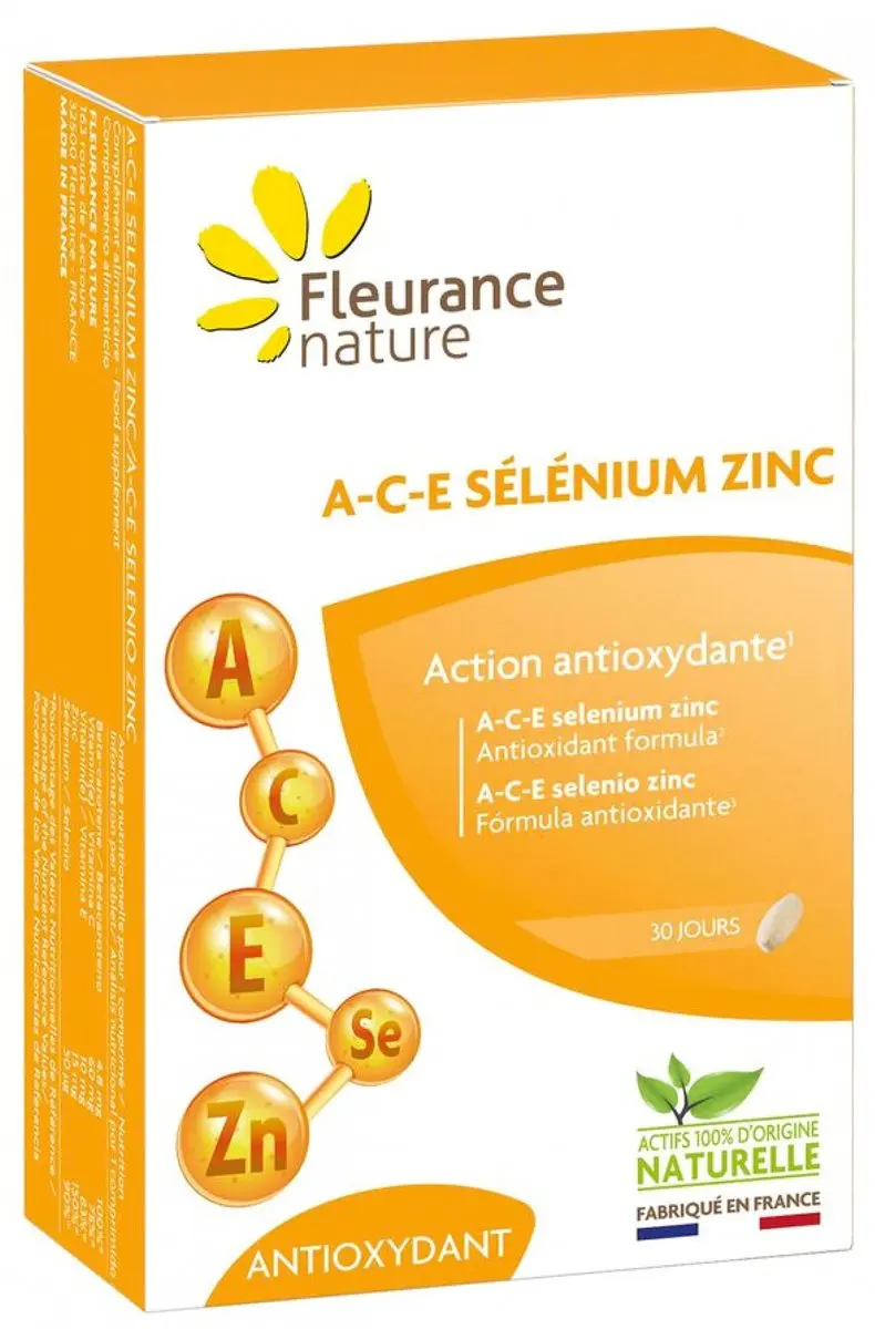 Fleurance Nature A-C-E Selenium Zink 30 Tabletten