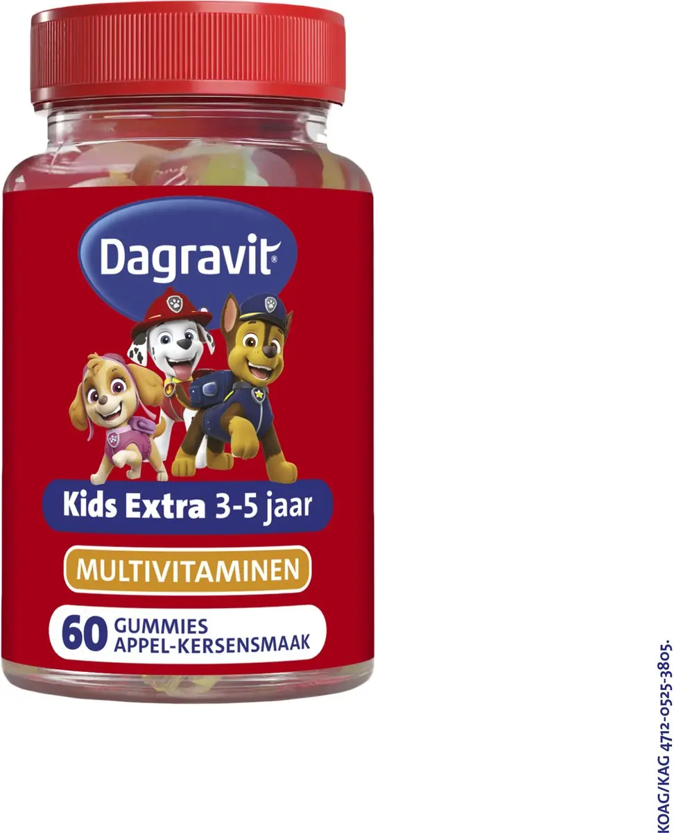 Dagravit Kids Paw Patrol Multivitaminen 60 Gummies