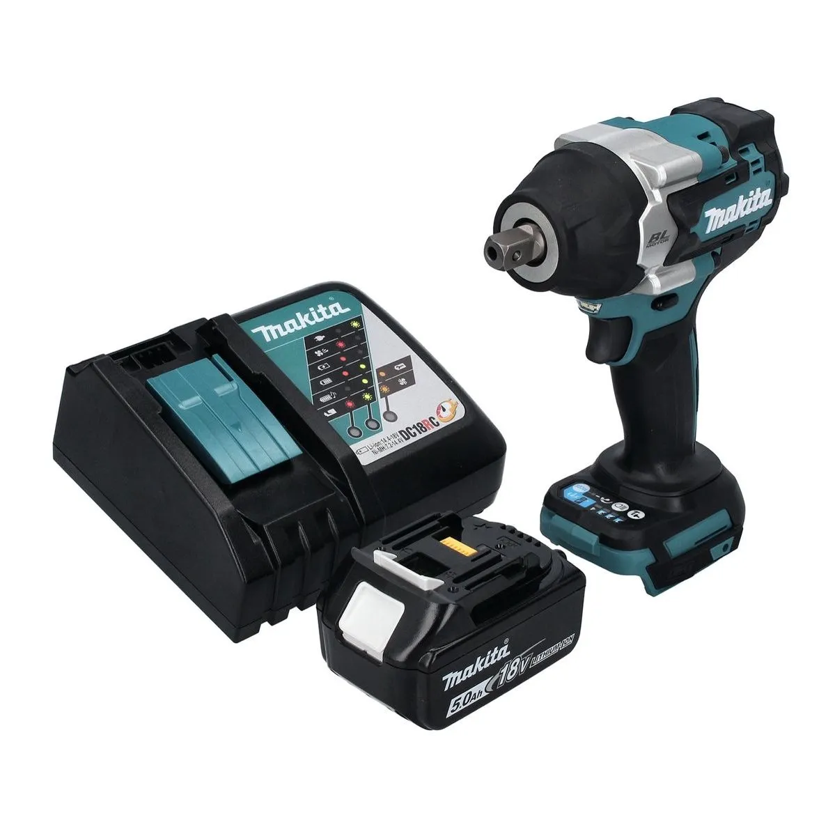 Makita DTW701RT1 Accu Slagmoersleutel 18V 700Nm - 5.0Ah - afbeelding 6 van 6
