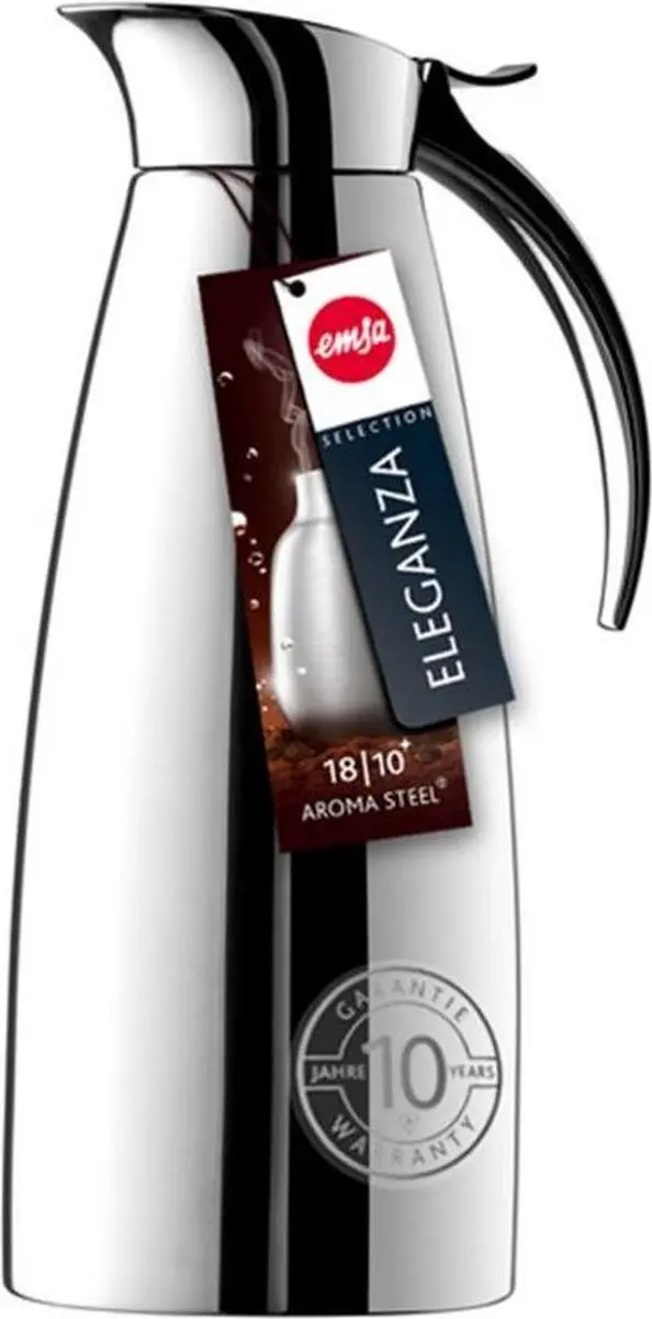 Emsa Thermoskan Eleganza RVS 600ml - Zilverkleurig