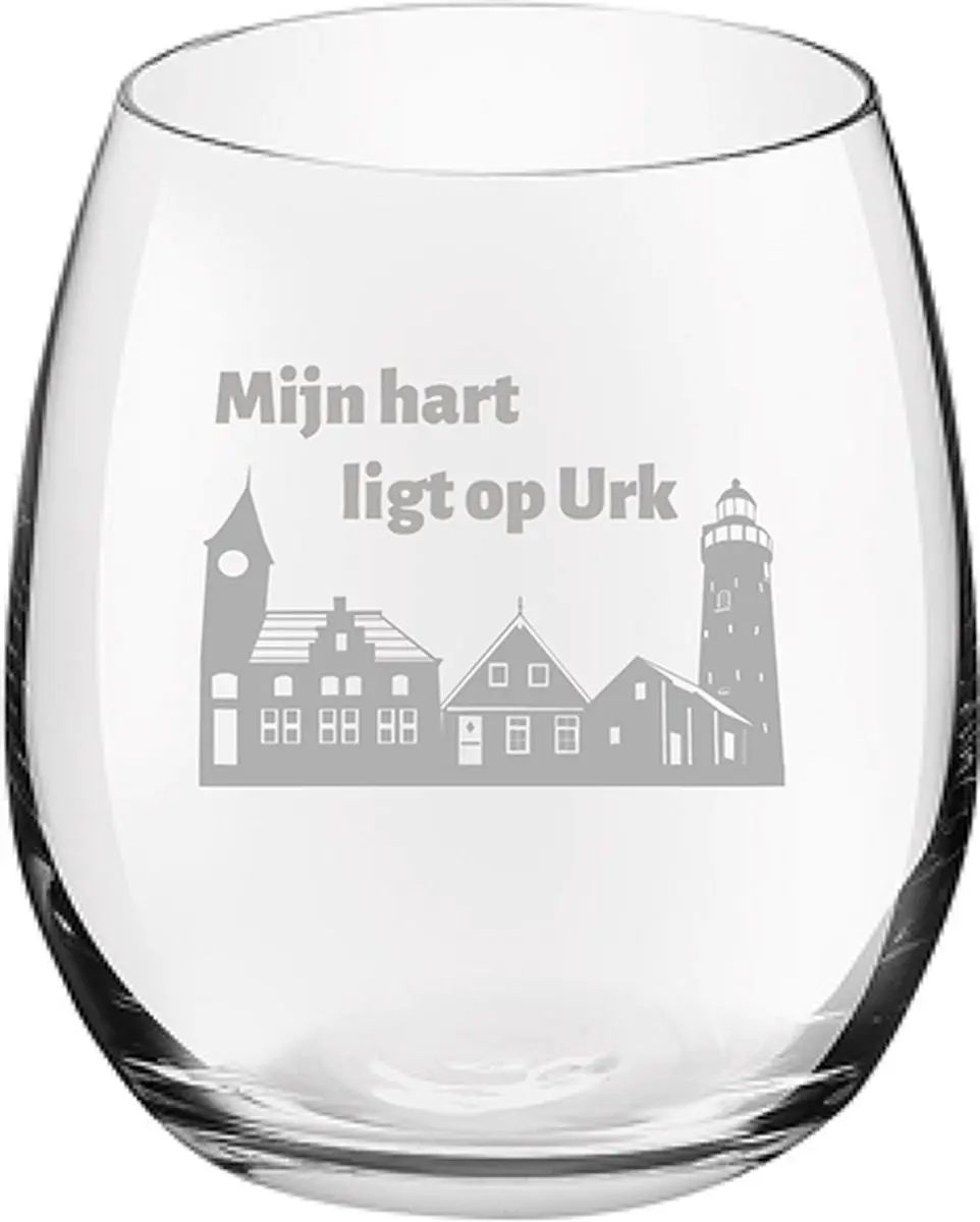 Gegraveerde Drinkglas 39cl Urk