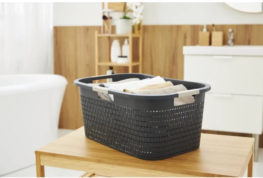 Rotho Wasmand Country 40L - Antraciet