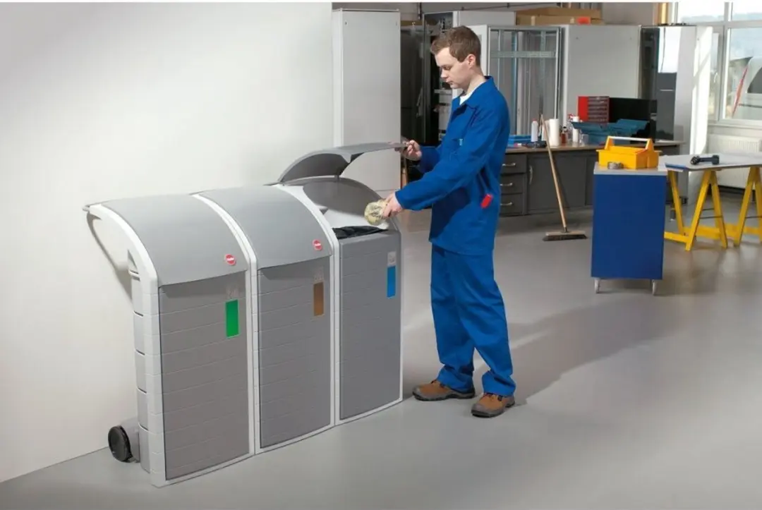 Hailo ProfiLine WSB Design XXXL Recyclingbak 120L - Stofgrijs - afbeelding 6 van 6