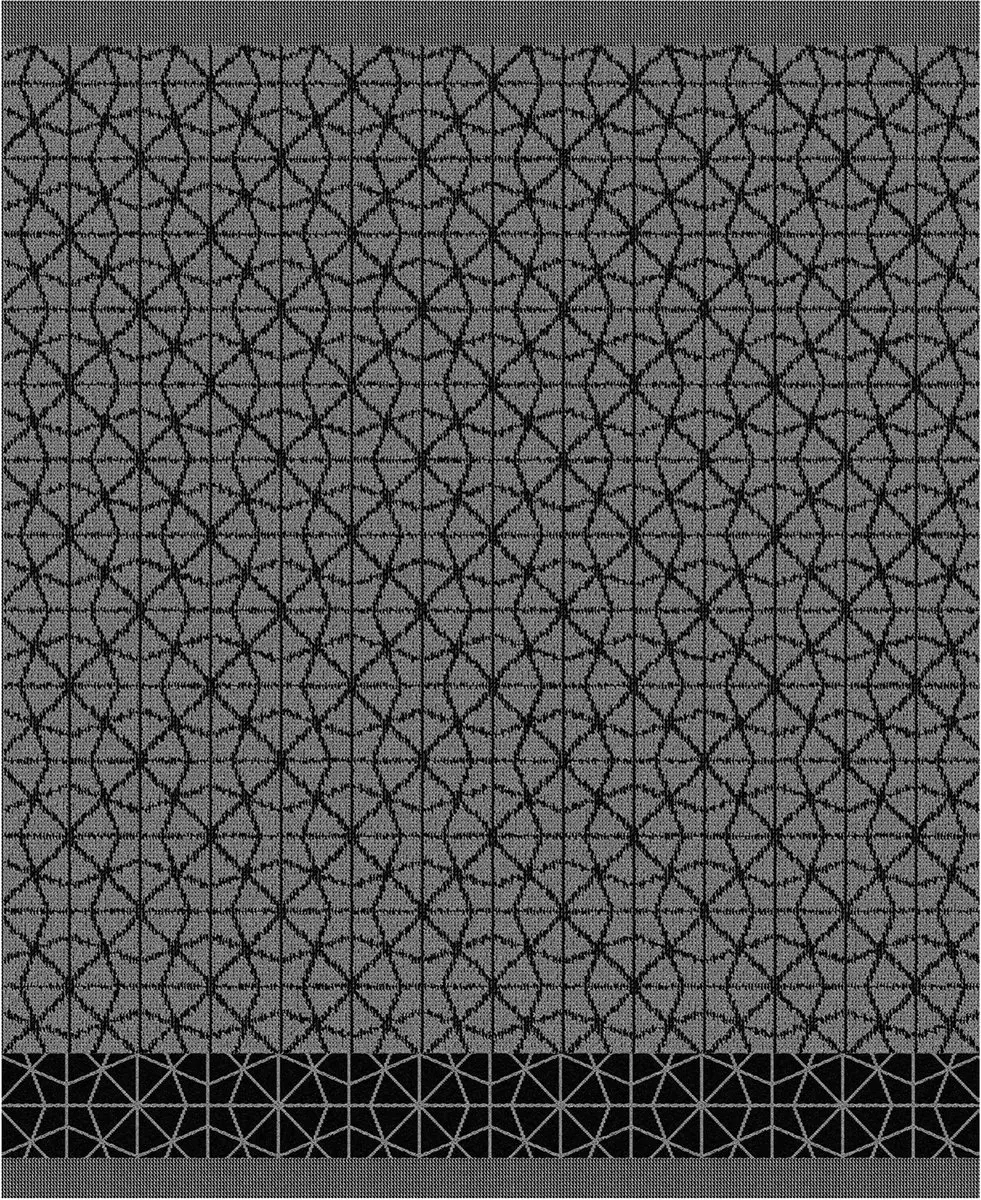 DDDDD Chrystal Keukendoeken - 6 Stuks - Katoen 50x55cm - Zwart