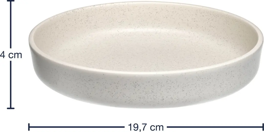 Leonardo Roma Diepe Bord 20cm - Creme - 6 Stuks