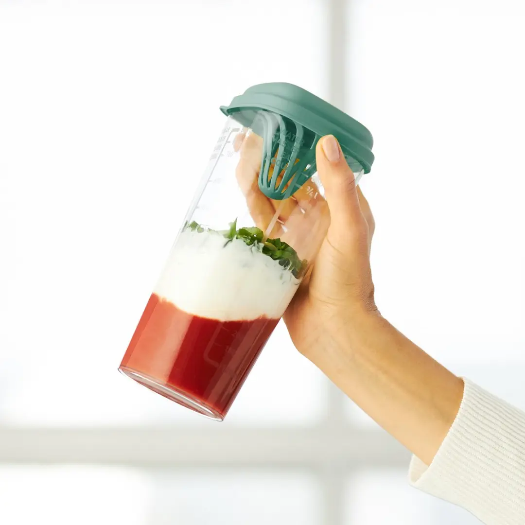 Rotho LOFT Shaker 1L - Citruspers - Mistletoe Groen/Transparant