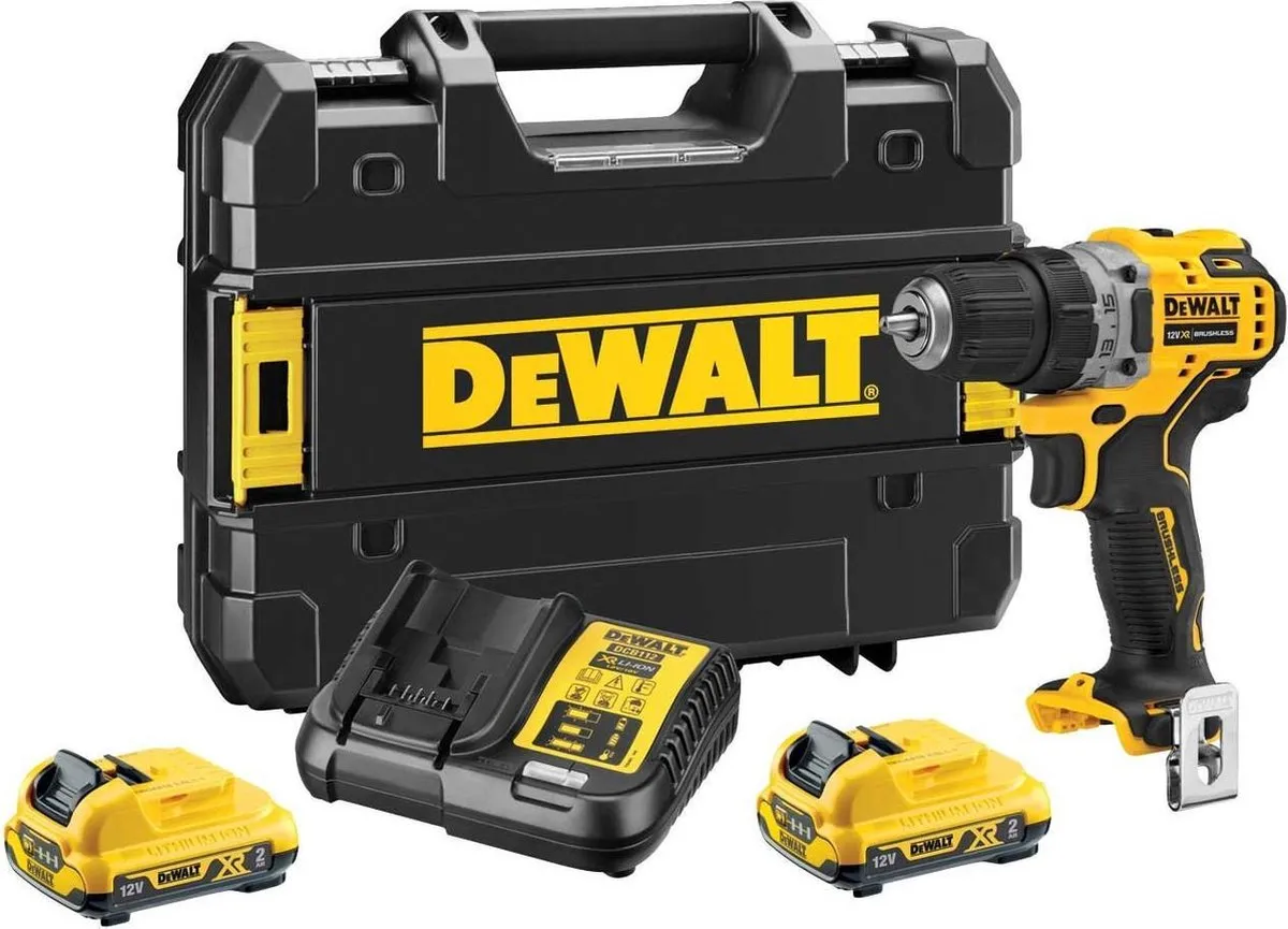 DeWALT DCD701D2 Compacte accu schroefboormachine 12V XR 2.0Ah in TSTAK