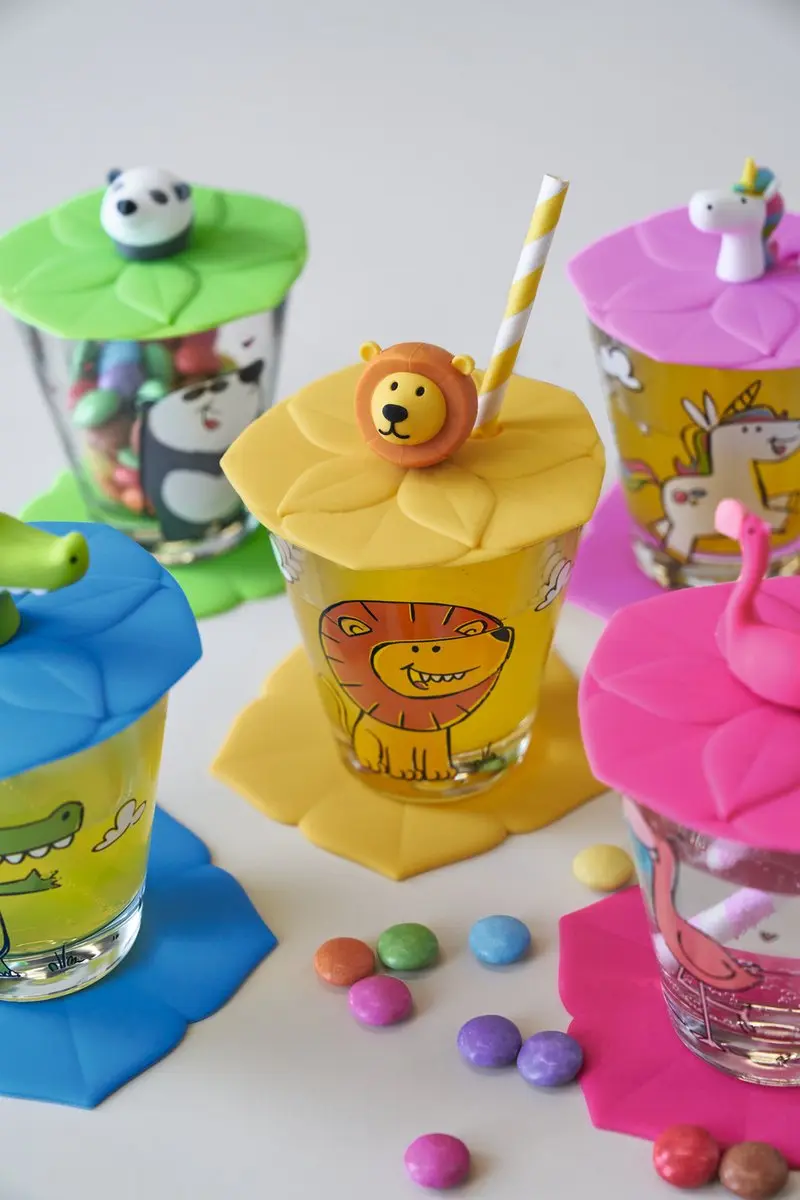 Leonardo Bambini Drinkset Leeuw - 3-delig - Geel