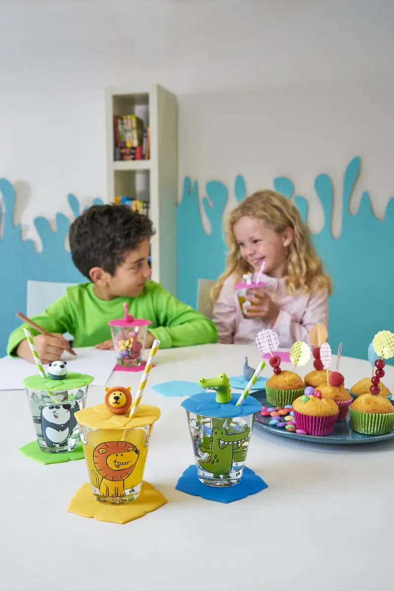 Leonardo Bambini Drinkset Leeuw - 3-delig - Geel