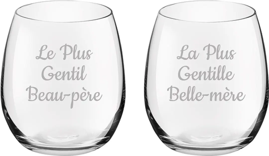 Royal Leerdam Drinkglas Le Plus Gentil Beau-père & Belle-mère