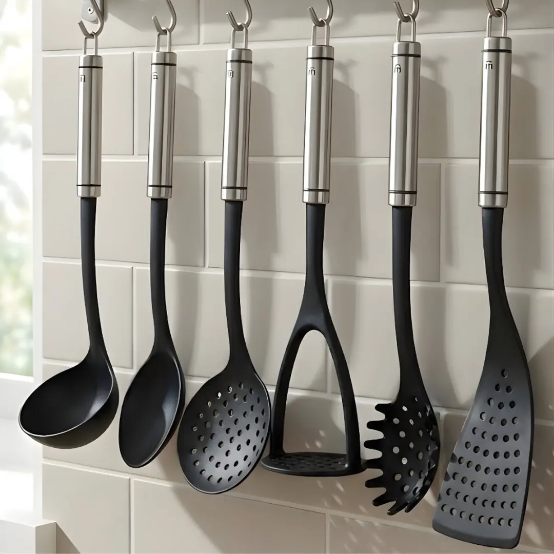 Metaltex Honor Line Keukengerei Set 6-delig - Max 100°C - Zwart - afbeelding 6 van 6