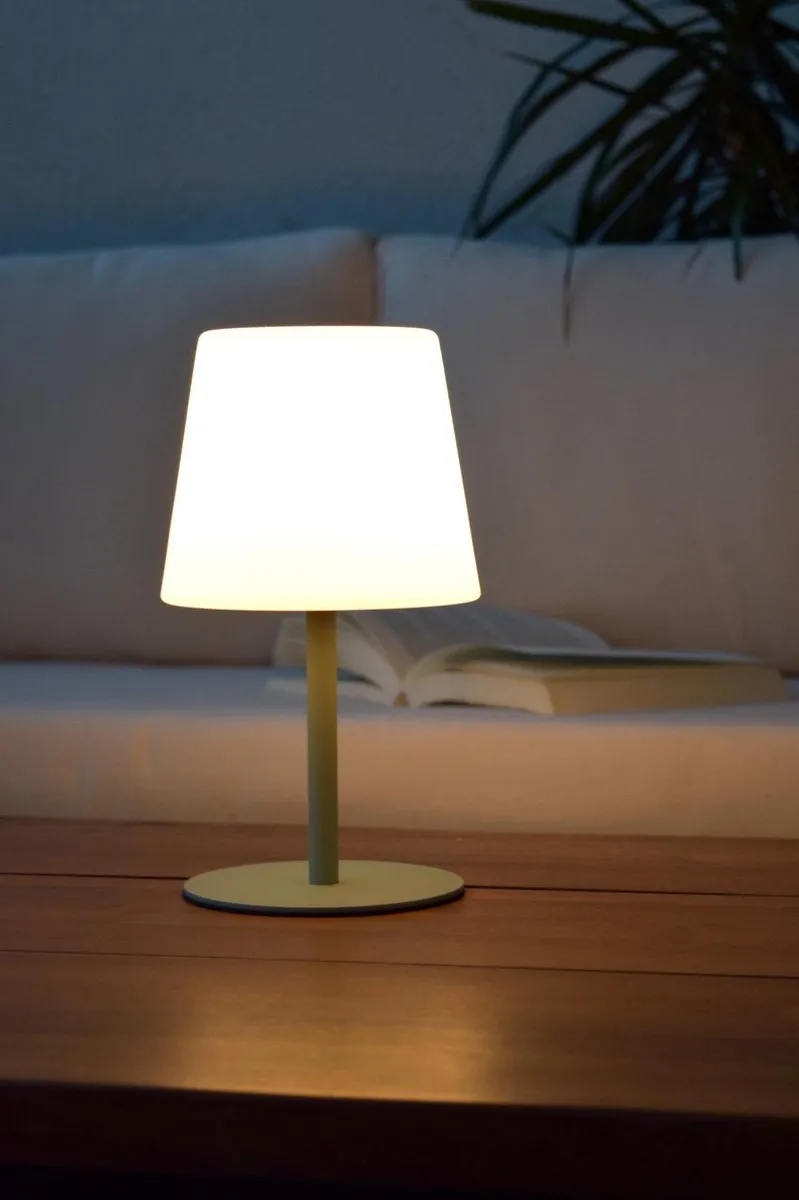 Lucide TYON Oplaadbare LED Tafellamp - 2W 2700K Groen - IP65