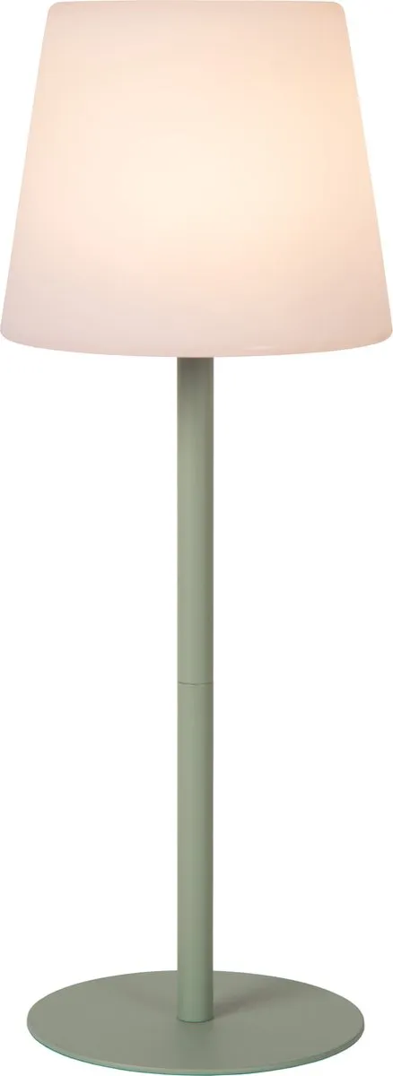 Lucide TYON Oplaadbare LED Tafellamp - 2W 2700K Groen - IP65