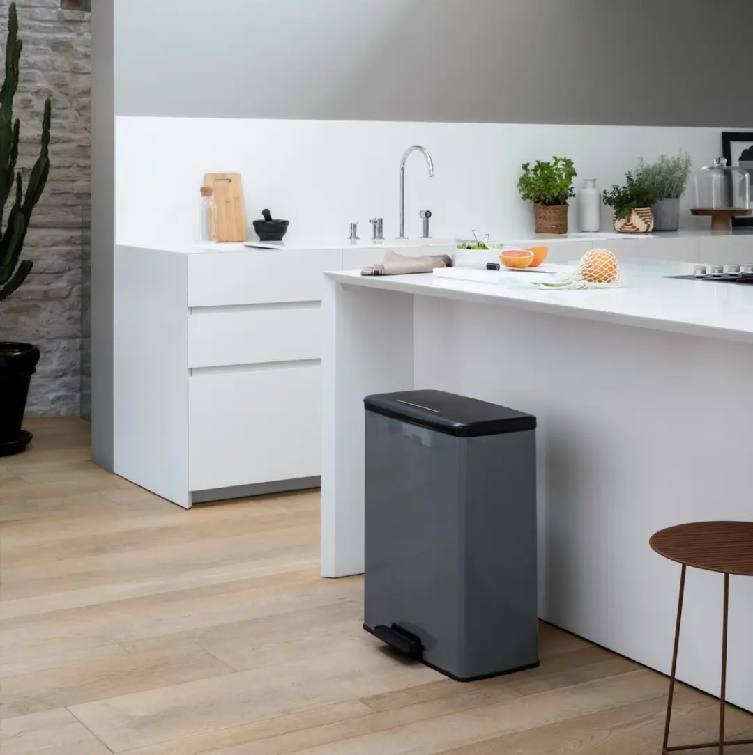 Curver Decobin Prullenbak 65L - Grijs