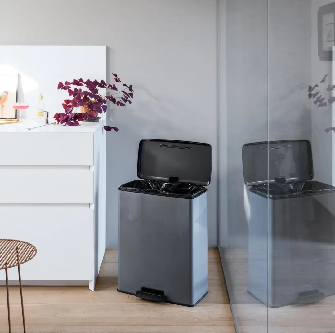 Curver Decobin Prullenbak 65L - Grijs