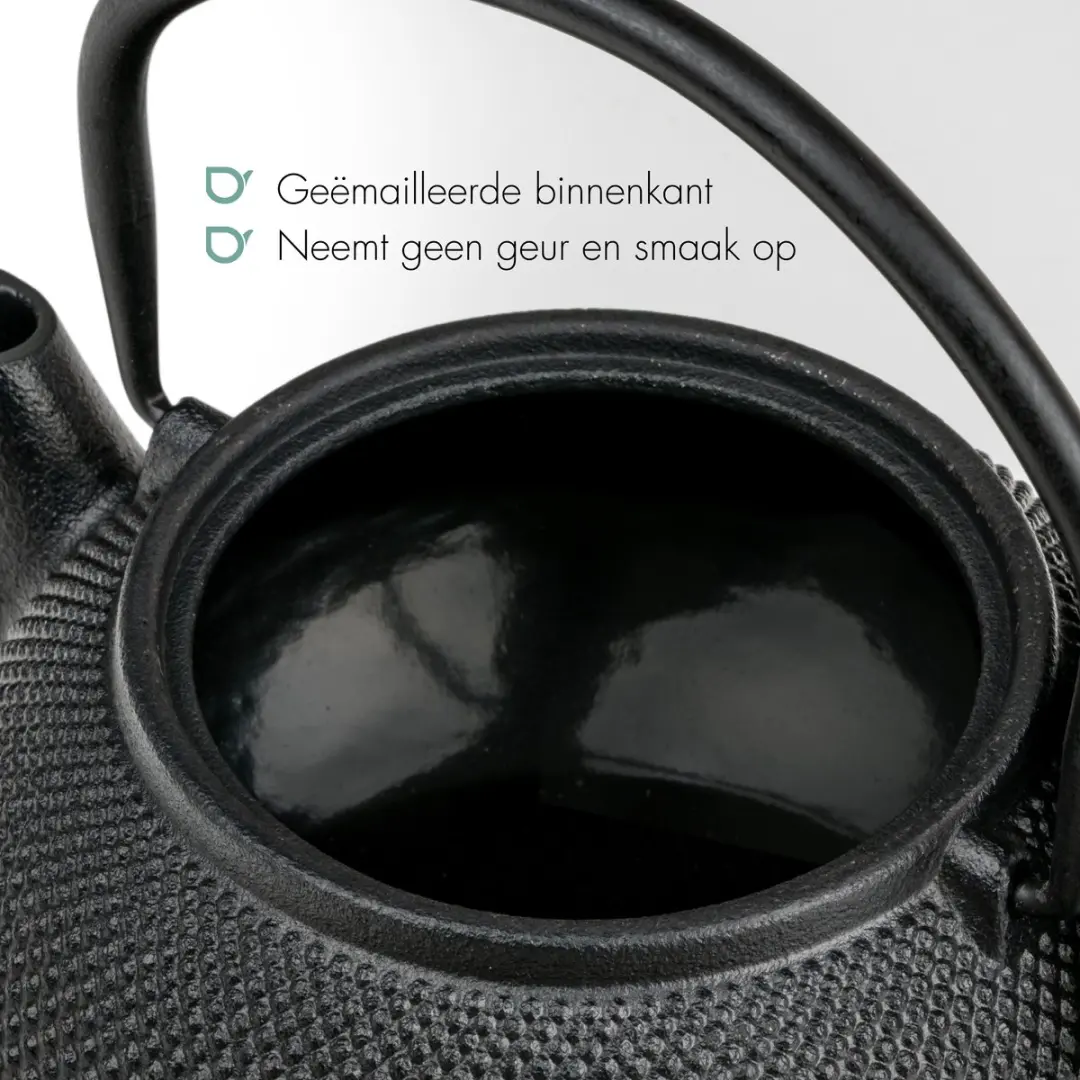 Bredemeijer Theepot Jang Gietijzer 0,5L - Zwart