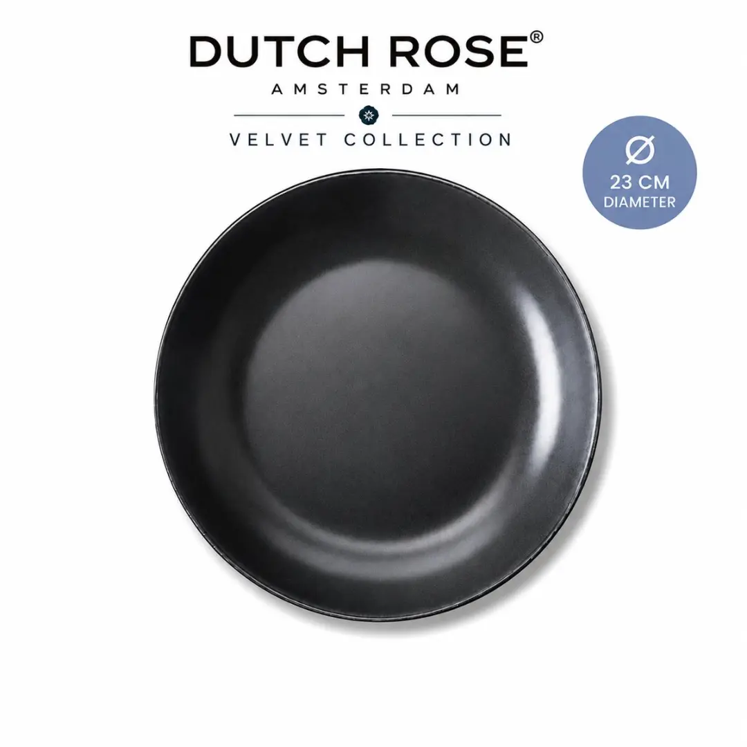 Dutch Rose Velvet Diepe Borden 23cm