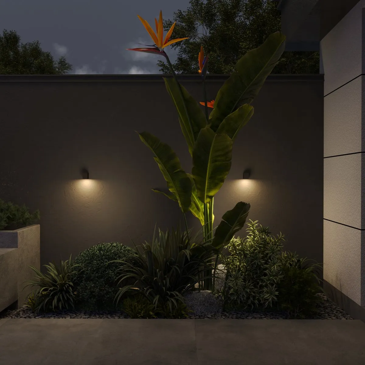 Calex Sanremo Wandlamp GU10 IP54 Roest - 4 Stuks