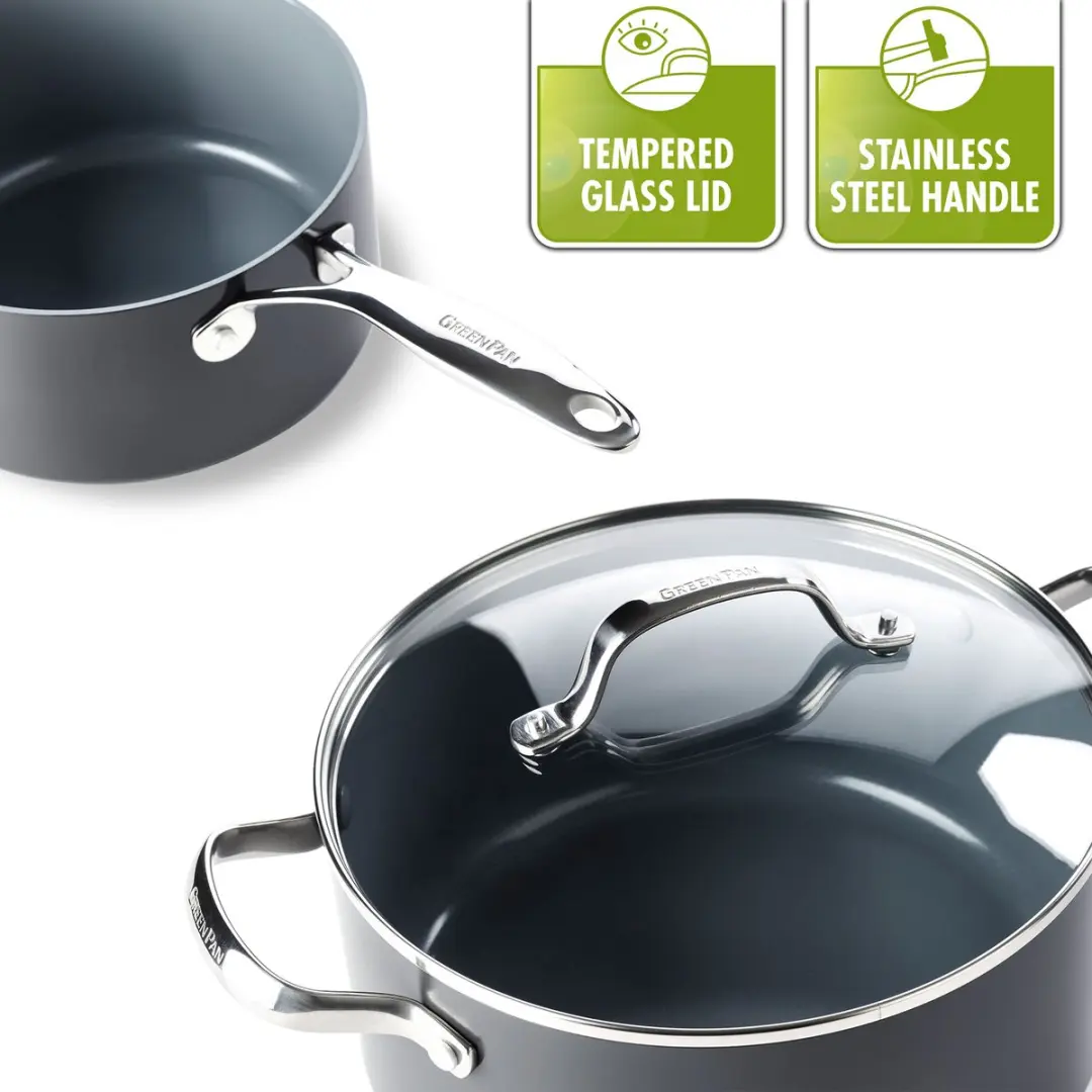 GreenPan Venice Pro Kookpan 20cm - 3.1L - Zwart - afbeelding 6 van 6