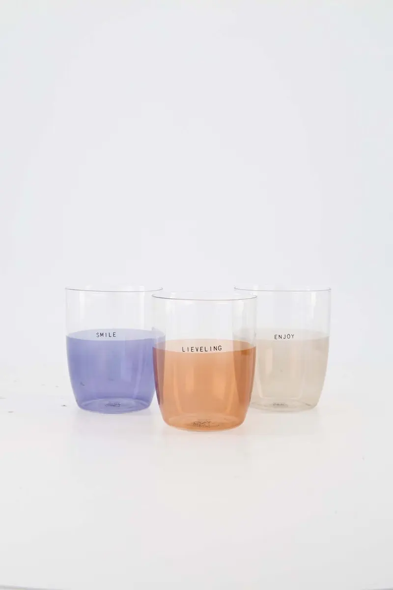 Zusss Cadeauset Drinkglazen 3 Stuks