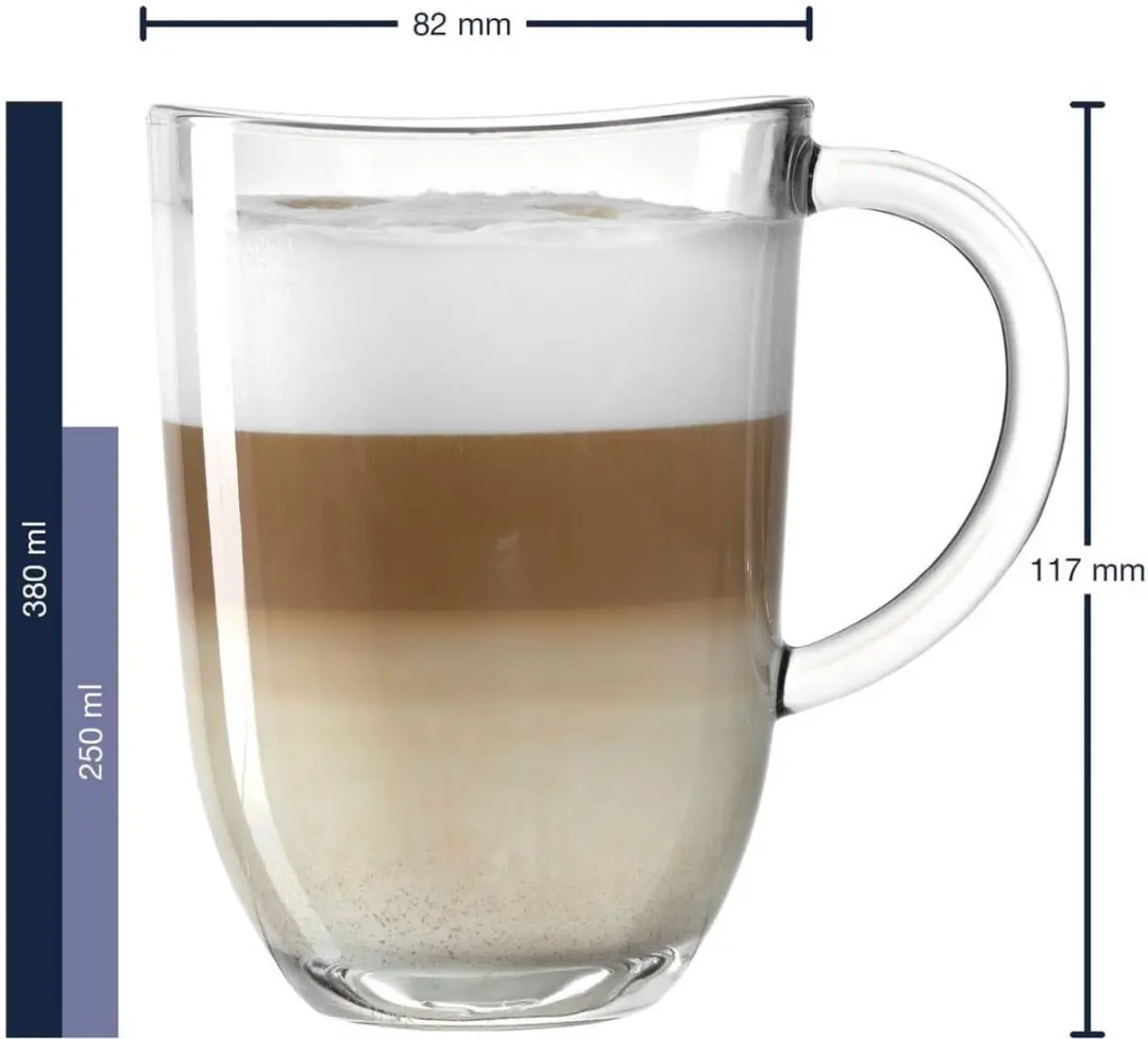 Leonardo Napoli Latte Macchiato Set - 4 Stuks - Transparant