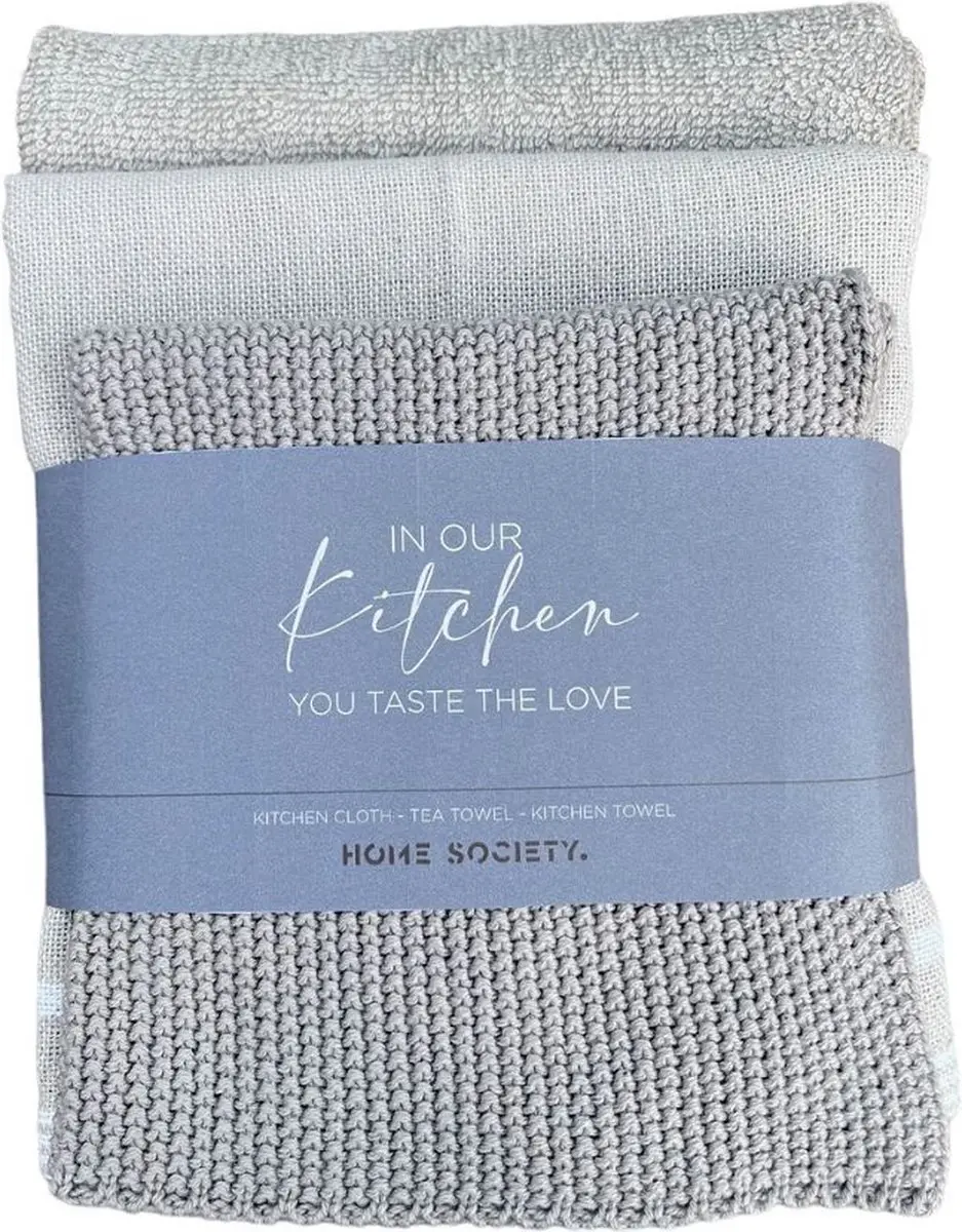 Home Society Theedoek en Keukendoek Set