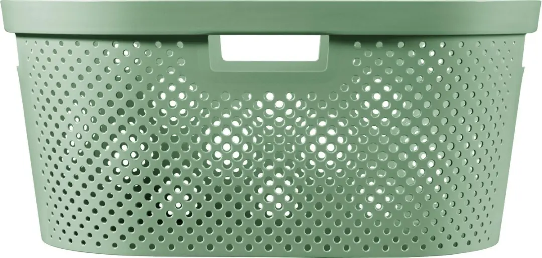 Curver Infinity Recycled Dots Wasmand 40L - Groen