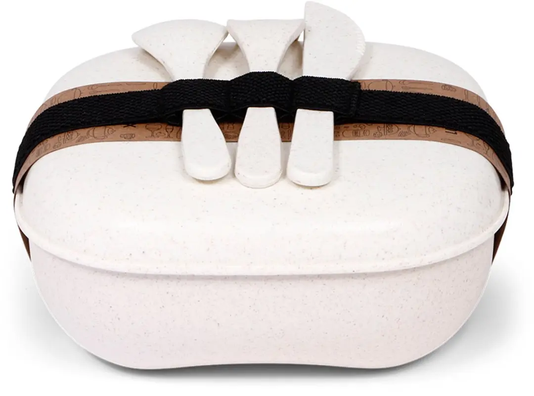 Senza Tarwestro Lunchbox - 4-delig - Wit/Beige