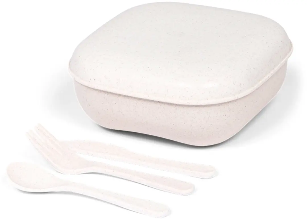Senza Tarwestro Lunchbox - 4-delig - Wit/Beige